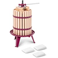 Royal Catering Prensa para Fruta Miniprensa RCWP-18LWB.1 (Operación Manual- Hierro y Madera- 18 L- Incluye Bloque- Placa…
